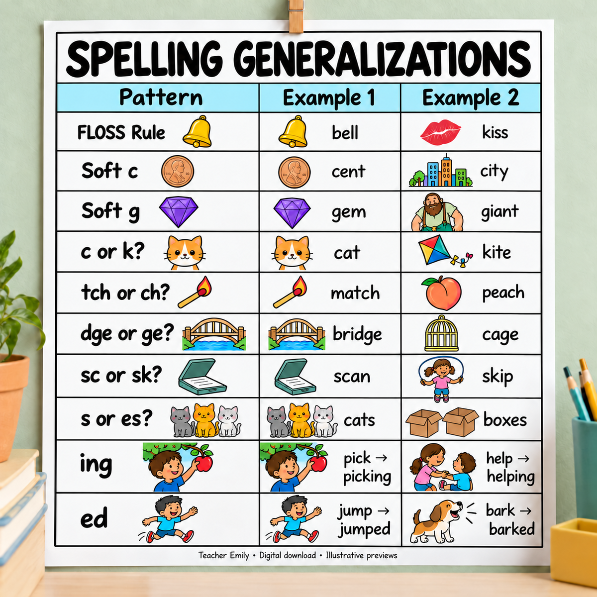Phonics Spelling Rules Posters and Anchor Charts - SOR Aligned