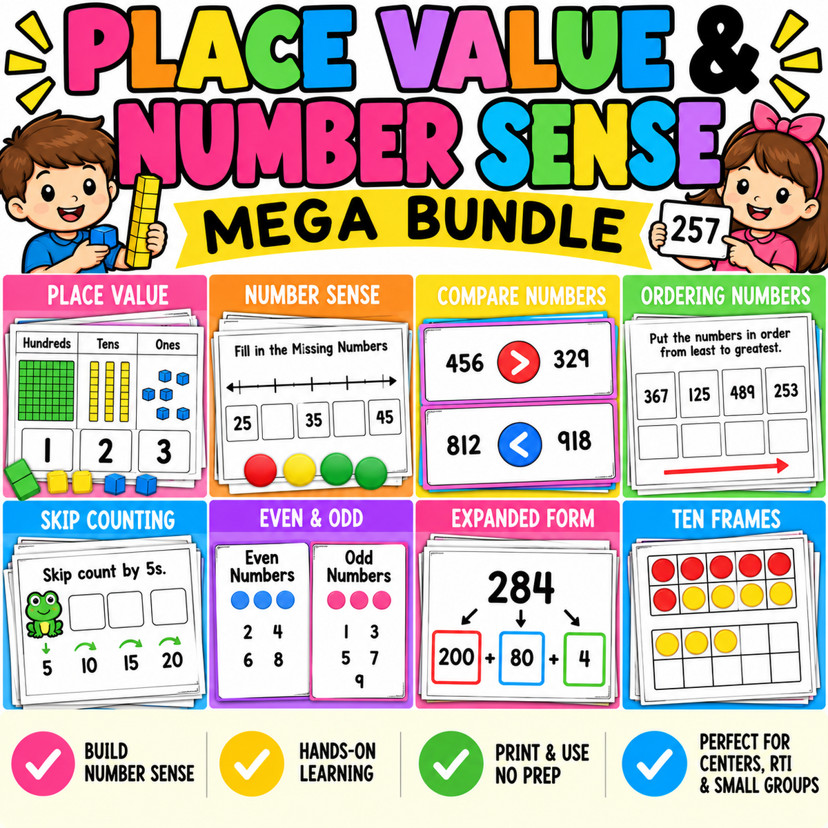 Place Value & Number Sense Mega Bundle