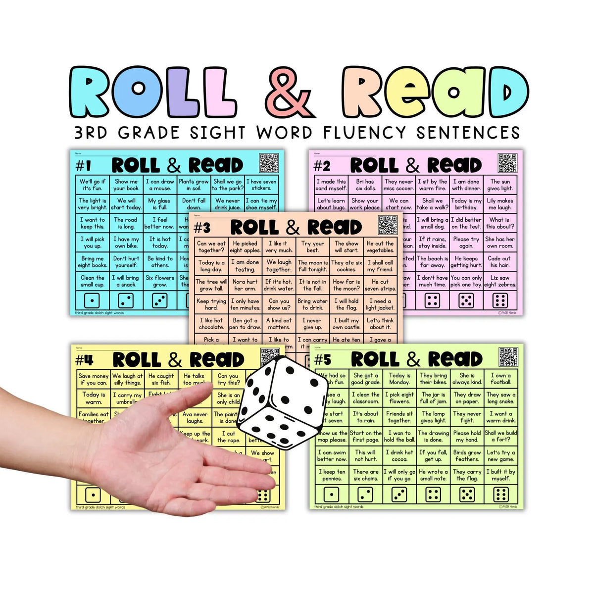 Dolch Sight Word Fluency Sentences Worksheets