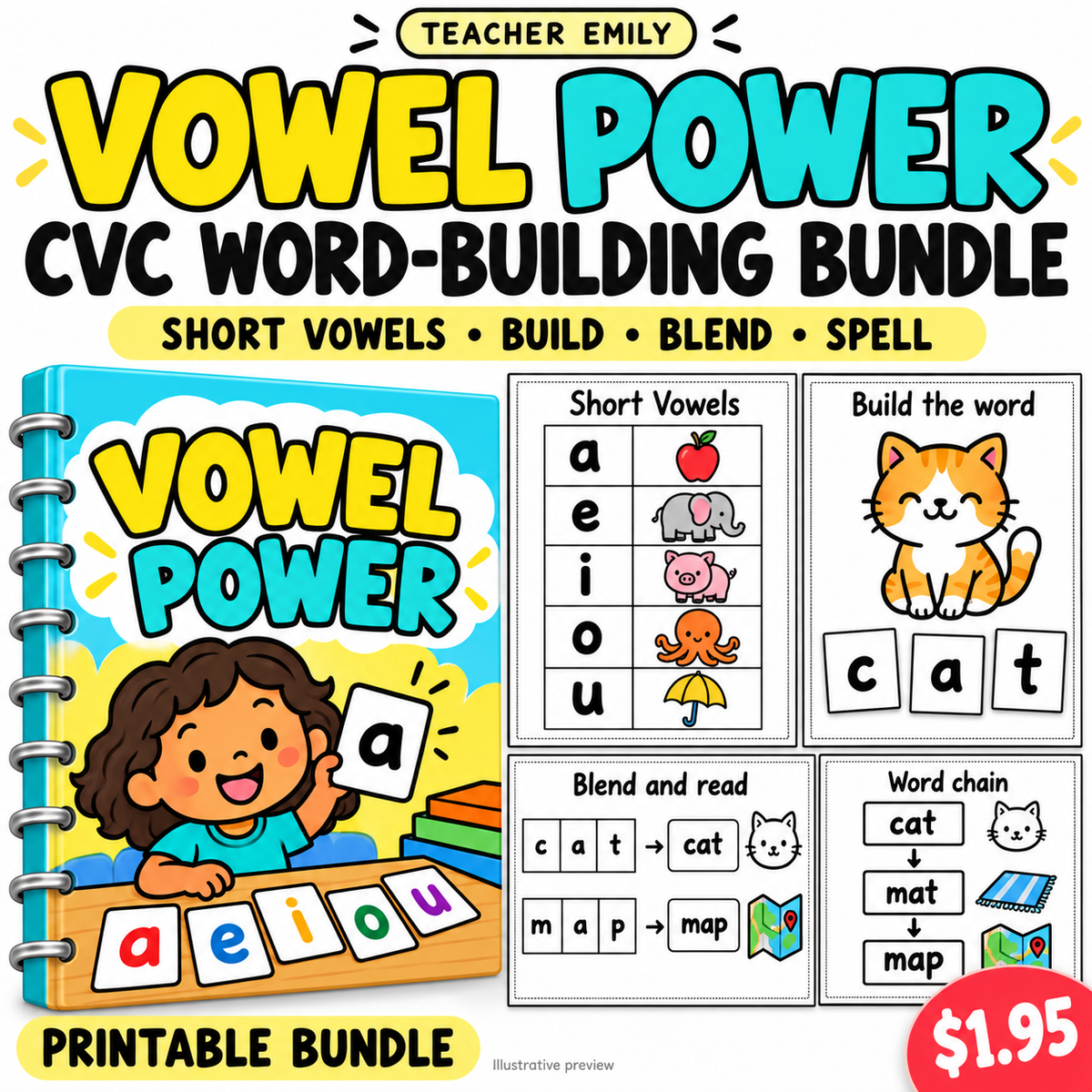 Vowel Power & CVC Word-Building Bundle