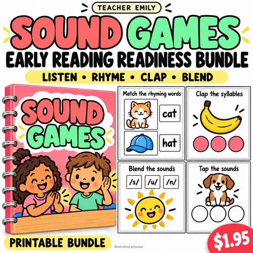 Sound Games: Early Reading Readiness Bundle