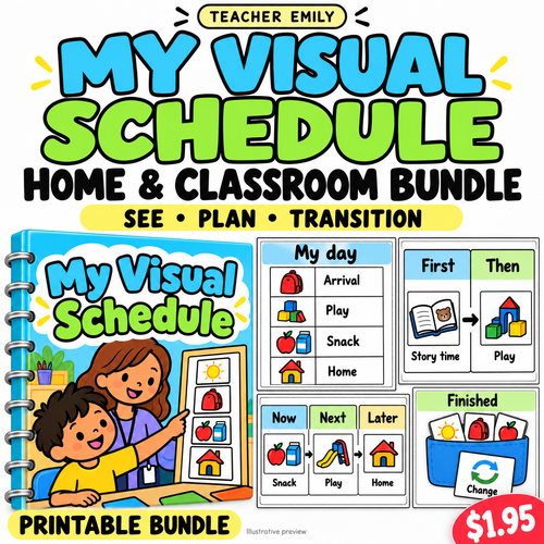 Visual Schedules & First-Then Boards Bundle