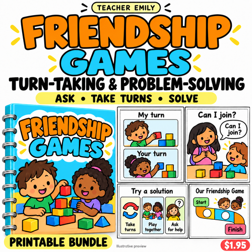 Friendship, Turn-Taking & Problem-Solving Games Bundle