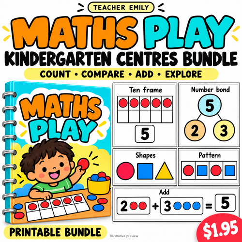 Kindergarten Maths Play & Centres Bundle