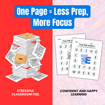 One-Page Crafts & Guided Drawing Activity Bundle