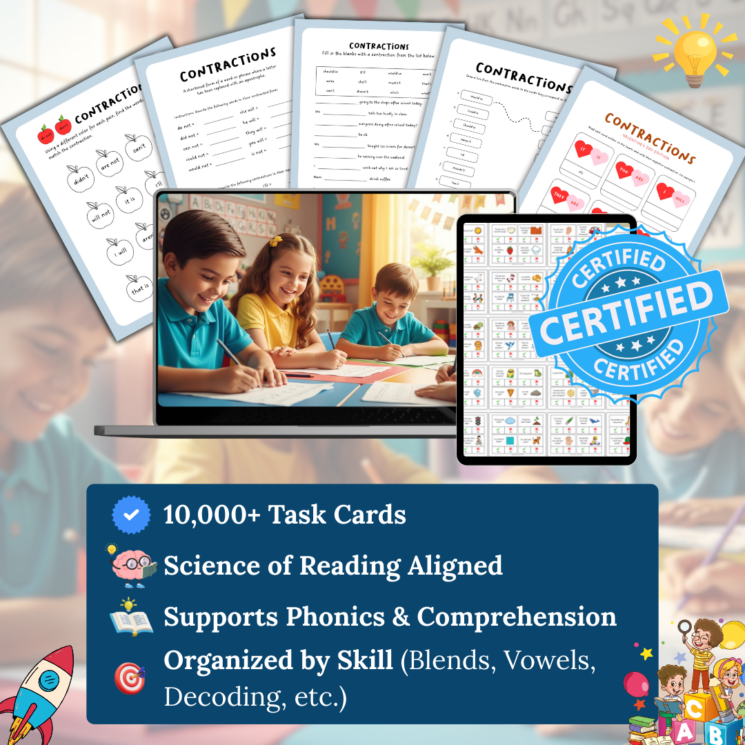 2nd grade 10,000+ SOR Aligned Task Cards MEGA BUNDLE