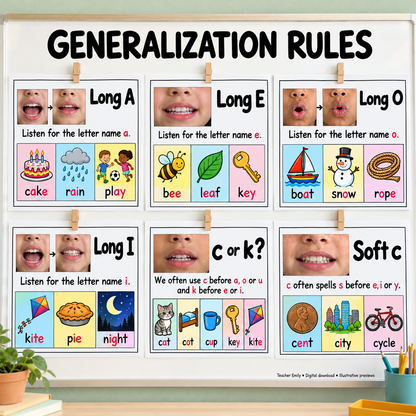 Phonics Spelling Rules Posters and Anchor Charts - SOR Aligned