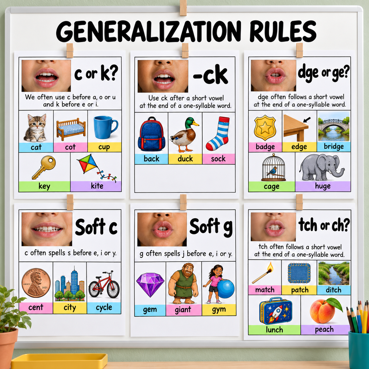 Phonics Spelling Rules Posters and Anchor Charts - SOR Aligned