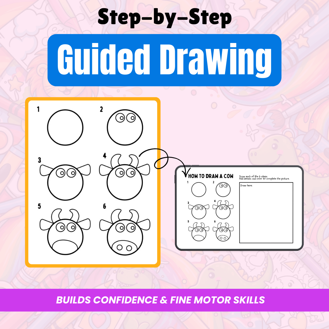 One-Page Crafts & Guided Drawing Activity Bundle