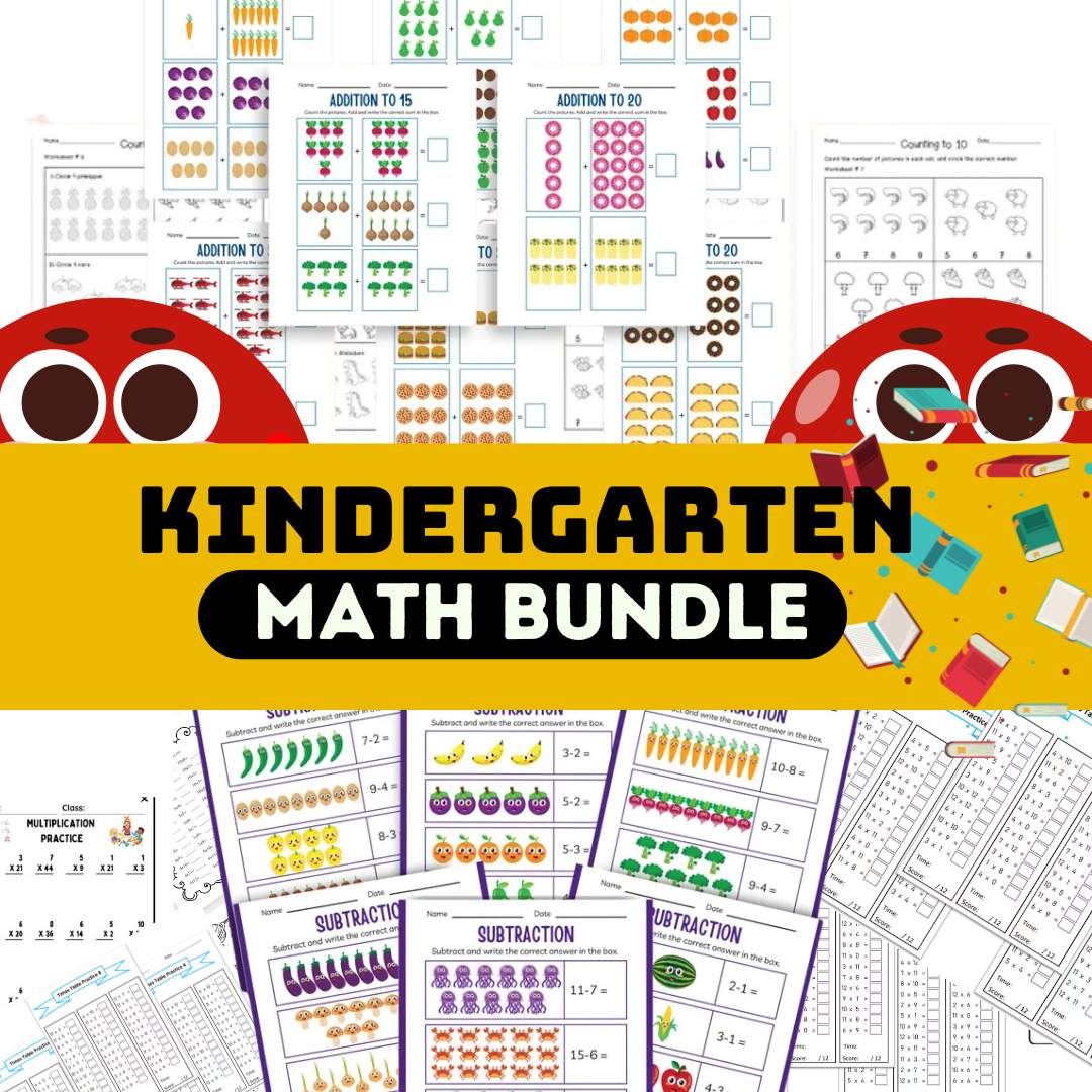 Kindergarten Math Bundle for Kids