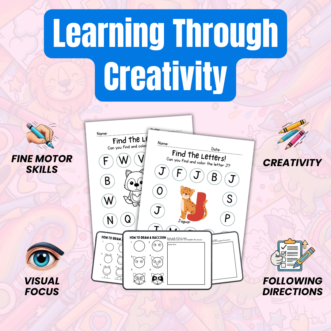 One-Page Crafts & Guided Drawing Activity Bundle