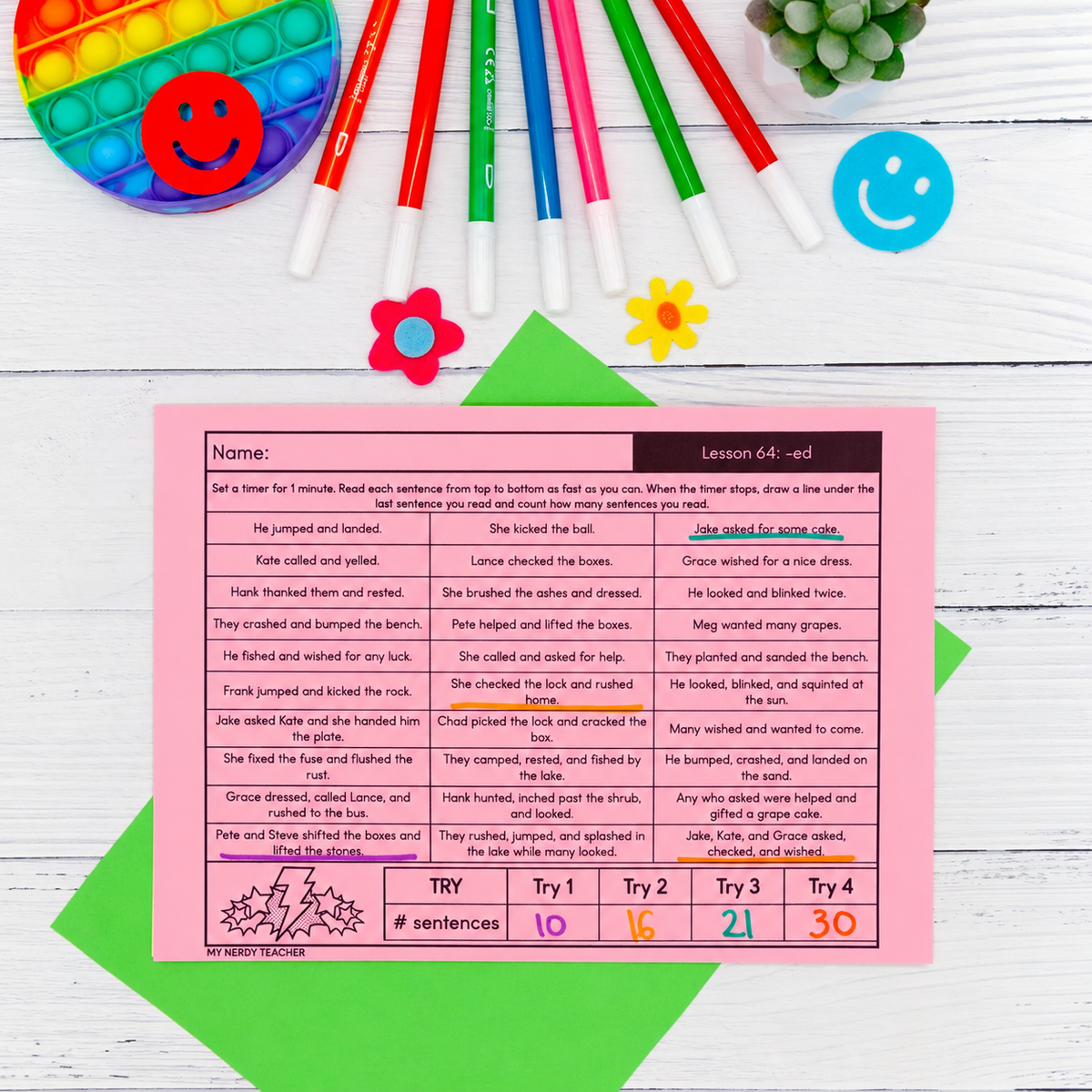 Decodable Reading Fluency Drills | Words, Phrases & Sentences | Phonic ...