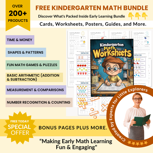 Kindergarten Math Bundle for Kids