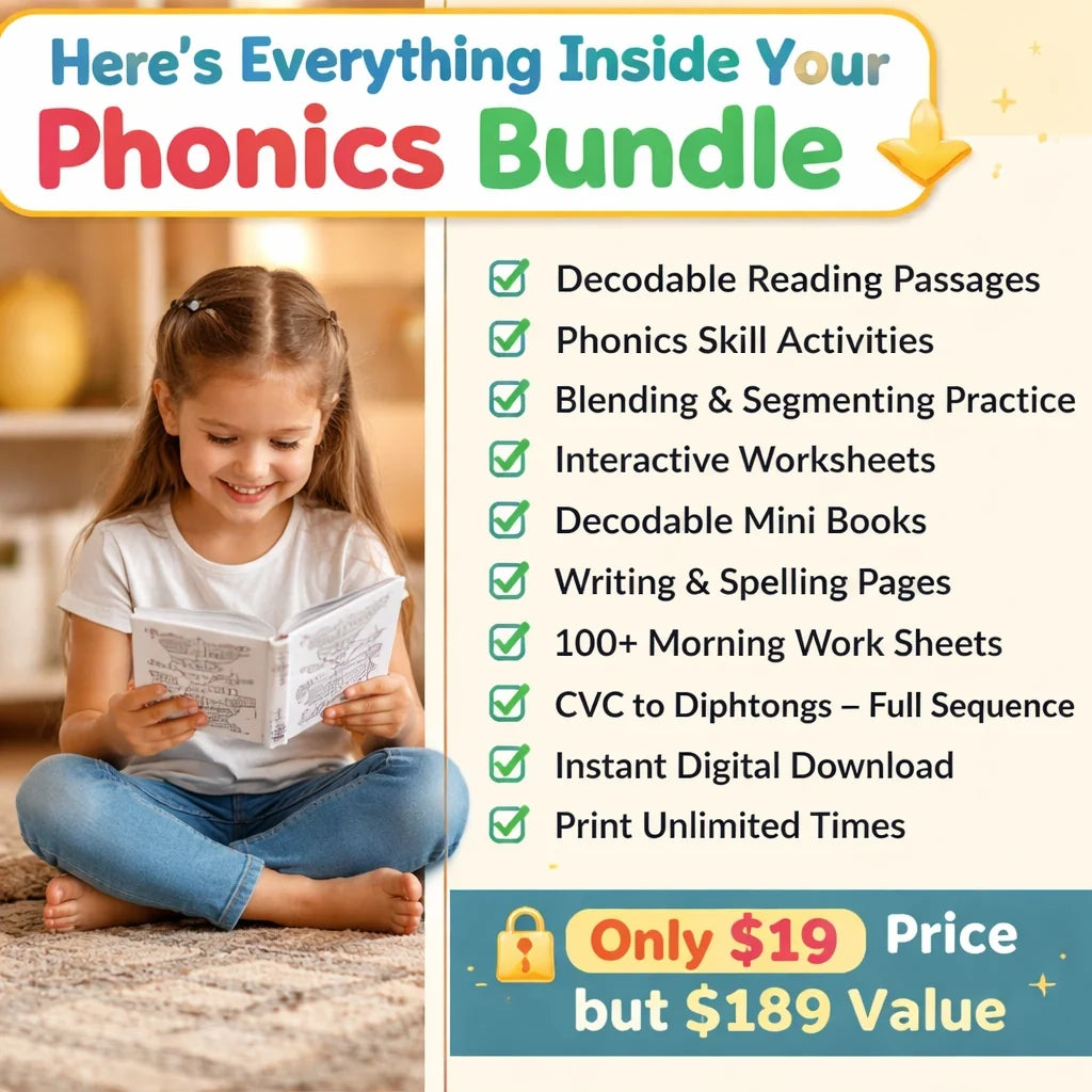 Phonics Reading Fun Bundle For Kids
