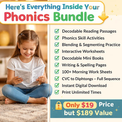 Phonics Reading Fun Bundle For Kids