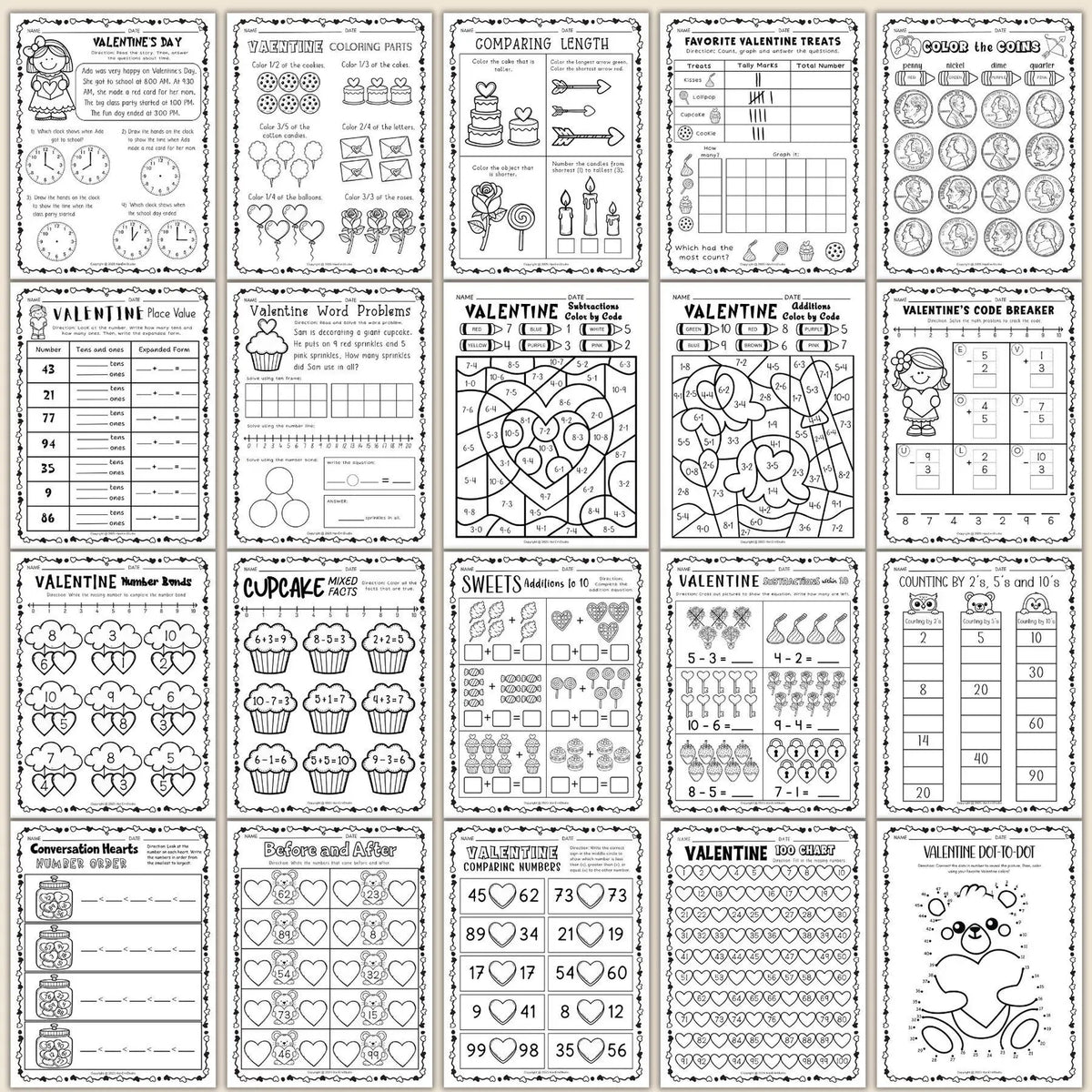 Morning Math Worksheets