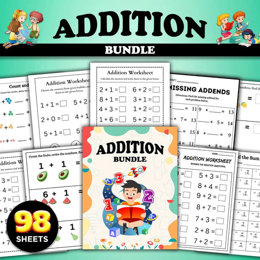 98 Printable Addition Worksheets