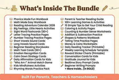 Kids Learning Guide - All in 1