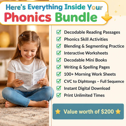 Phonics Reading Fun Bundle For Kids