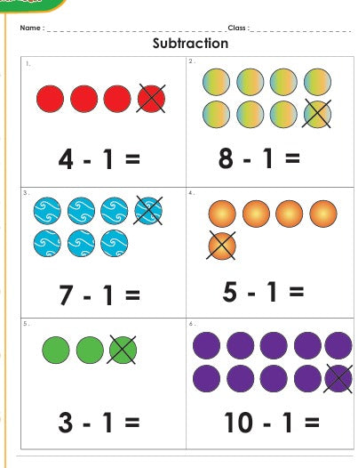 Subtraction Worksheets